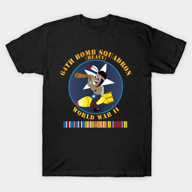 AAC - 64th Bomb Squadron - WWII w PAC SVC X 300 T-Shirt by twix123844